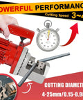 Hydraulic Rebar Cutter 20mm 25mm Heavy Duty 1700W Steel Bar Cutter With Beast Mode Fast 3 To 4 Second Cuts And Durable Build For Quick Debris Free Metal Work On Site