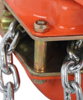Close-up of Heavy Duty Manual Lever Chain Hoist 3/4 Ton Come Along With G80 Galvanized Chain component