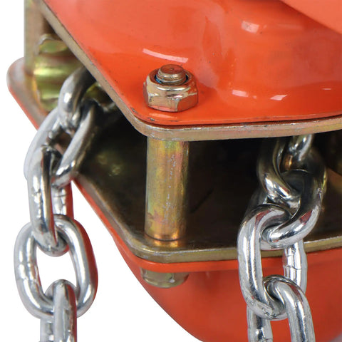 Close-up of Heavy Duty Manual Lever Chain Hoist 3/4 Ton Come Along With G80 Galvanized Chain component