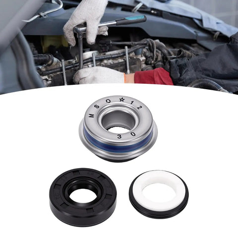 Heavy Duty Motorcycle Seal Kit With Beefy Silicon Carbide Optical Seal Plus Oil Gasket For Magna 250 Vt Series models shown during installation.