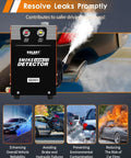 Killer EVAP Smoke Machine And 12V Leak Tester is a leak detector emitting smoke, used for vehicle diagnostics in auto repair.