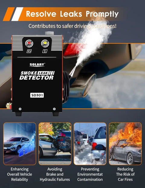 Killer EVAP Smoke Machine And 12V Leak Tester is a leak detector emitting smoke, used for vehicle diagnostics in auto repair.