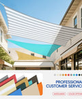 Sun Shade Sail 16x20 Rectangle Permeable Shade Cloth For Outdoor Patio Garden Pergola Backyard Deck Breathable HDPE Canopy