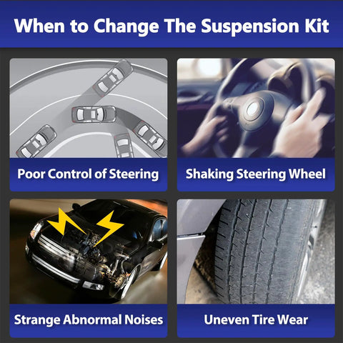 When to change the Front Suspension Control Arms Set for 2007-2012 Hyundai Elantra signs of poor steering and tire wear.