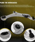 Heavy Duty Lower Control Assembly for 2011 to 2017 Nissan Quest showing precision joints and bushings.