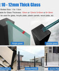 Badass Black Balcony Railing System With Wall Mount Deck Panel Fencing And Clete Infill Kit For Secure Patios Super Quick DIY Assembly with glass fitting details.