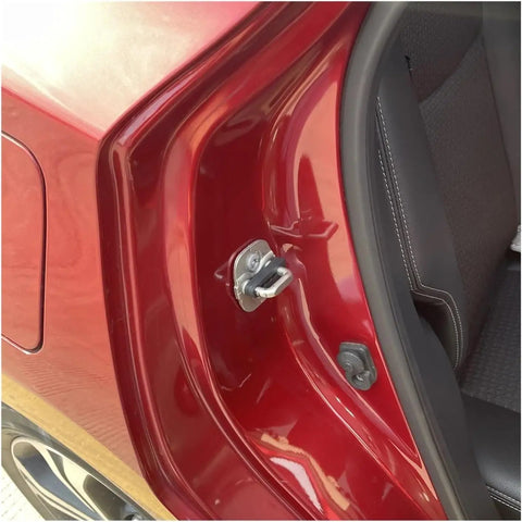 Heavy Duty Silicone Car Door Lock Damper For Ford F-150 2021 2022 2023 2024 2025 2026 on door striker post.