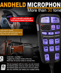 Rugged 200W Emergency Siren Speaker With Hella Loud Multi Tone PA Function And Slim Aluminum Body Paired With Durable Handheld Mic Controller close-up