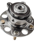 Built Rock Solid Rear Wheel Bearing And Hub Assembly Kit 2pc Pair for Acura TSX 2004 to 2008 close-up view with ABS encoder.