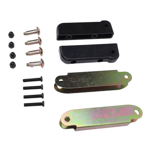 Soft Top Rear Bow Hinge Kit Beefed Up Heavy Duty Metal Bow Hinge Hardware With Screws Pins Nuts OE Compatible for Samurai SJ410