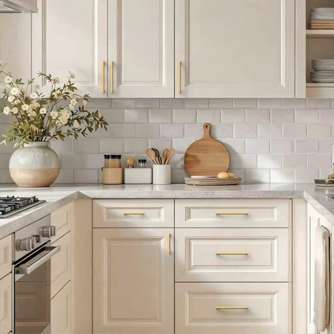 10 Pack Heavy Duty Zinc Alloy Cabinet Pulls With Premium Champagne Bronze Finish 5 Inch Hole Centers For Kitchen Drawers Built Legit Furniture Handles You Will Seriously Love decor in modern kitchen.