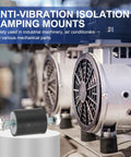 M10 Built Tough Rubber Isolator Mounts 2 Pack Anti Vibration Shock Absorber Damping Studs With Lock Nuts For Motors Air Compressors And Engines Smooth Operator Quality on industrial machinery.