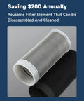 Heavy Duty Brass Inline Water Filter Rock Solid 40 Micron Mesh Strainer reusable filter element for easy cleaning and maintenance.