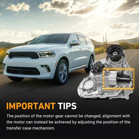 Heavy Duty Transfer Case Shift Motor Actuator For Dodge Durango 2011 To 2023 and Jeep Grand Cherokee 2011 To 2021 Wk 2022 Plus Liberty 2008 To 2012 4Wd Hella Smooth Shifting next to Durango on road.