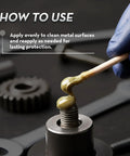 Applying White Lithium Complex NLGI 2 High Temp EP Multi Purpose Grease 14 Oz Tube on metal bolt to cut friction.