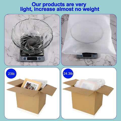 Super Thick 14 By 14 Inch Foam Cushion Pouches For Hassle Free Moving And Smart Home Storage Includes Bold Fragile Labels To Keep Dishes Bulletproof And Secure on a scale with other packing materials.