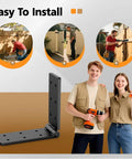 Killer Heavy Duty Gate Hinges With Screws Double Layer Steel Door Hardware Built Like A Tank show easy installation for backyard gates.