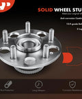 Rear Wheel Bearing And Hub Assembly With Abs Ring 2 Pack Fits Acura TL And Honda Accord 1998 To 2003 five lug hub with anti-corrosion coating.
