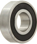 Rock Solid Clutch Pilot Bearing Replacement Fits Domestic And Import Vehicles Shop Grade silver alloy bearing with black seal.