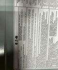 Close-up of Eaton label on 100A panel from Generator Interlock Kit With Electric Start For 100 Amp Panels Compatible With Siemens Eaton Or ITE Billet Aluminum Made In USA Includes Installation Instructions Mounting Hardware Drill Bit And Panel Stickers.