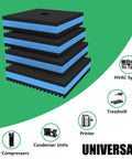 Dang Sturdy Heavy Duty Rubber Anti Vibration Pads 6X6X7/8 Inch featuring an Eva core, stacked for air compressors and HVAC systems.