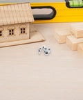 Rock Solid 45Mm Round Boat Latch crafted from marine grade 316 stainless steel, displayed with wooden model and tools.