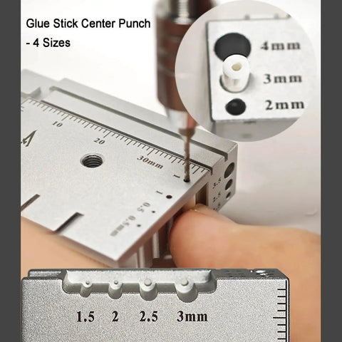 Split Type Mini Bench Vise With Table Clamp And Base For Precision 0.005mm Clamping, Handy Workbench Tool For Model Building And Jewelry Making, Securely Holds Tiny Parts And Delicate Components. Glue stick center punch, 4 sizes, metal block