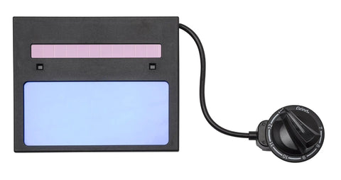 Auto Darkening Welding Helmet With Grind Mode 7-13 Shade control panel and adjustment knob