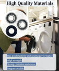 Premium Pro Grade Washer Tub Bearing Seal Kit Replacement For Lg And Kenmore Appliances shows quality seals with Nitrile rubber and steel.