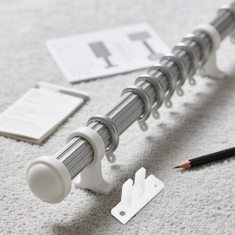 Kick Out Drafts With Heavy Duty Nylon Screen And Window Rollers Featuring Sturdy Guide Blocks For Double Track Sliding Doors Slick Gliding Pulleys Kit components on a carpet.