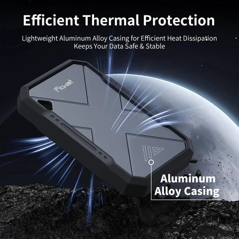 2TB Portable SSD Ultra Fast With Beast Speeds 2050 MB Per Second USB 3.2 Gen2 Type C External Solid State Drive with aluminum case