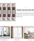 Heavy Duty Stainless Steel Double Wheel Rollers For Sliding Doors And Window Tracks Quiet Sash Pulley Replacement Hardware shown in close-up view.