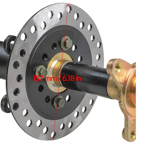 Beefed Up Heavy Duty 34 Inch Rear Axle Differential Shaft 16T With 3 Hole Wheel Hub Spacing 78mm and 156mm 860mm Long Drive Axle
