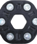Driveshaft Flex Disc And Coupling For Beefy Performance Weather And Brake Heat Resistant Vibration Absorption OE Style Design With ABS Function Guaranteed Fitment 24 Month Unlimited Mileage Warranty black rubber disc with six metal bushings
