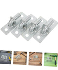 Rock Solid Wall Mount Gate Hinges For Barn Doors And Fence Posts Rust Proof Outdoor Hardware set of four zinc-coated steel hinges.