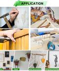Hands using Solid Gear 1680 Piece Hardware Assortment Kit for various DIY projects like fastening, wall decoration, and repairs.