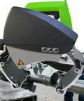 Pro Grade Automatic Pipe Cutting Machine With Cold Cutting Tech And Dual Saw Blades in use on metal pipe, close-up view.