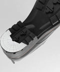 Premium Rubber Sole Protectors For Sneakers And Boots With 4mm Anti Scuff Heel Pads attached to sneaker sole for enhanced durability.