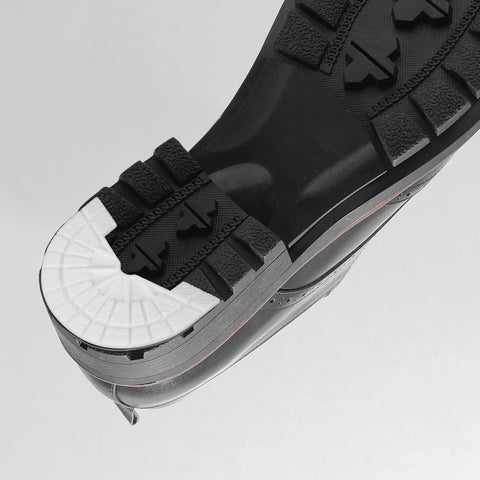 Premium Rubber Sole Protectors For Sneakers And Boots With 4mm Anti Scuff Heel Pads attached to sneaker sole for enhanced durability.