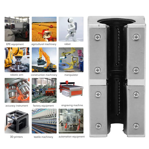 SBR30LUU Linear Guide Pillow Block With Hardened Chrome Steel Shaft And Heavy Duty Aluminum Housing for CNC machines.