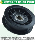 No Sweat Idler Pulley Kit For John Deere Mower Deck GX20286 GX20287 GX20006 Real Deal Cross Reference AM103019 AM32672 heavy duty idler pulley detailed view