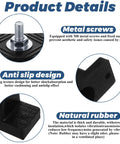 Product details of Heavy Duty Rubber Vibration Isolator Mounting Brackets With 12 Pack Anti Vibration Pads for Mini Split HVAC Condenser Units.