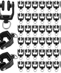 Top Shelf 50 Pack Black Curtain Track Rollers Bulk Flexible Glide Wheels for effortless sliding replacement gliders.