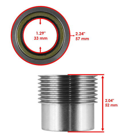 Primary Clutch One Way Needle Bearing Badass Heavy Duty Fits Polaris Sportsman 500 1998 To 2004 Oem Replacement Part Number 1520231 dimensions 1.29 inch and 2.04 inch.