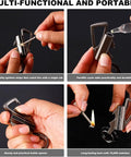 Two Pack 3 In 1 Multitool Lighter With Keychain Bottle Opener Reusable Waterproof Strike Anywhere Fire Starter demonstration