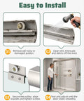 Easy to install instructions for Solid as a Rock Sliding Shower Door Roller Replacement with 19mm Nylon Wheels and Rust Proof Brass Shaft.