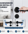 No Sweat Keyless Entry Smart Door Lock With Biometric Fingerprint Scanner And Mobile App Control For Killer Home Security installed with adjustable options.