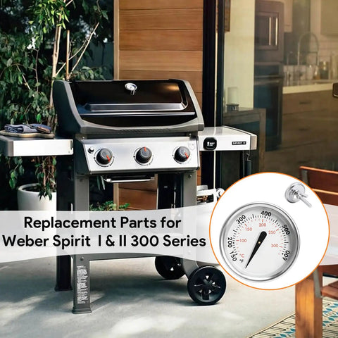 Smokehouse Ready Grill Thermometer Bbq Temperature Gauge Replacement For Weber Parts 7581 65040 Fits Spirit Q Series Genesis Charcoal Models For Kickin Summer Cookoffs.