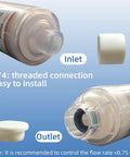 Top Shelf 2 Pack Inline Deionizer Filter For Spotless Car Wash And RV Detailing features threaded inlet and outlet connections.