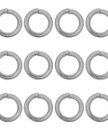 Tough As Nails Stainless Steel Spring Lock Washers M6 For Screws 300 Pack heavy duty split rings arranged in rows.
